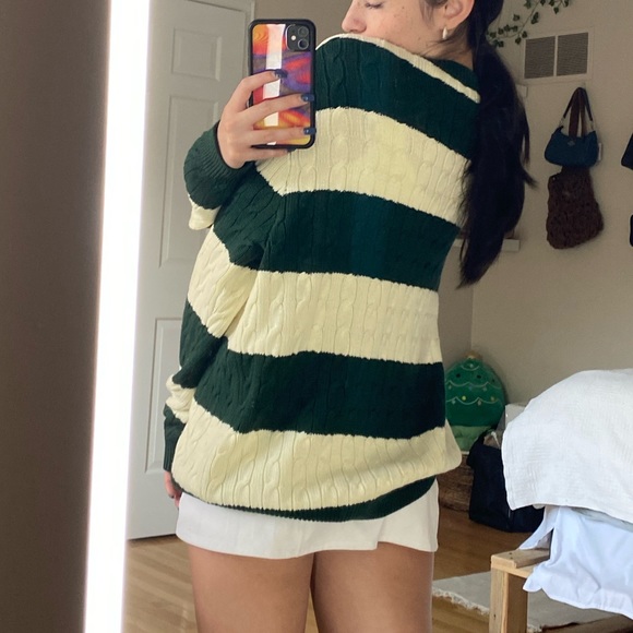 Brandy melville Nikki striped knit sweater - Picture 5 of 8